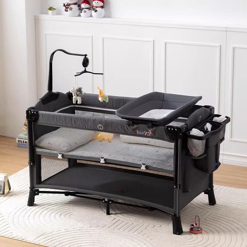 26New model of the year: foldable, splicable play bed, mobile multifunctional baby bed, newborn bed