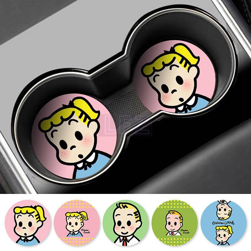 【Ready Stock】 Original Tian Zhi Boy Car Coaster Car Good Product Creative Water Cup Mat Car Interior