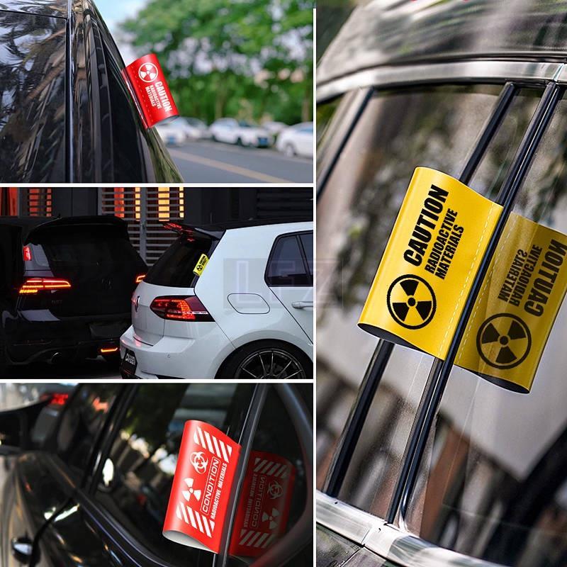Nuclear Radiation Biochemical Crisis Nuclear Pollution Car Washing Label Electric Car Motorcycle Ref