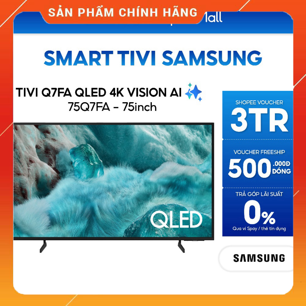 Sale 75Q7FA -  Smart Tivi QLED Samsung 4K 75 inch Freeship toàn quốc