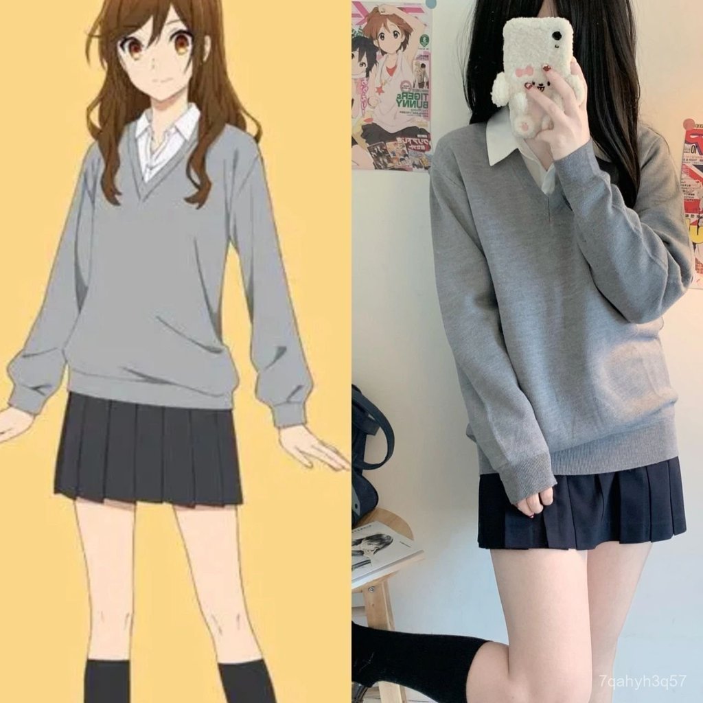 Hori và Miyamura cos Izumi Miyamura, Kyoko Hori cosplay Phong cách anime Nhật Bản jk Bộ đồ thu đồng 