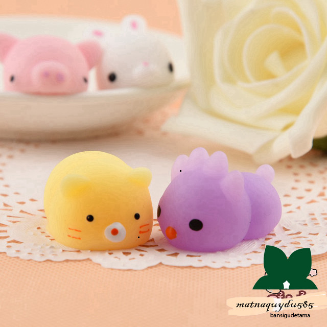 Combo 10 Mochi Siêu Mềm Giảm Căng Thẳng - Squishy Mochi - Đồ Chơi Nắn Bóp Squishy - Thư Viện Đồ Chơi