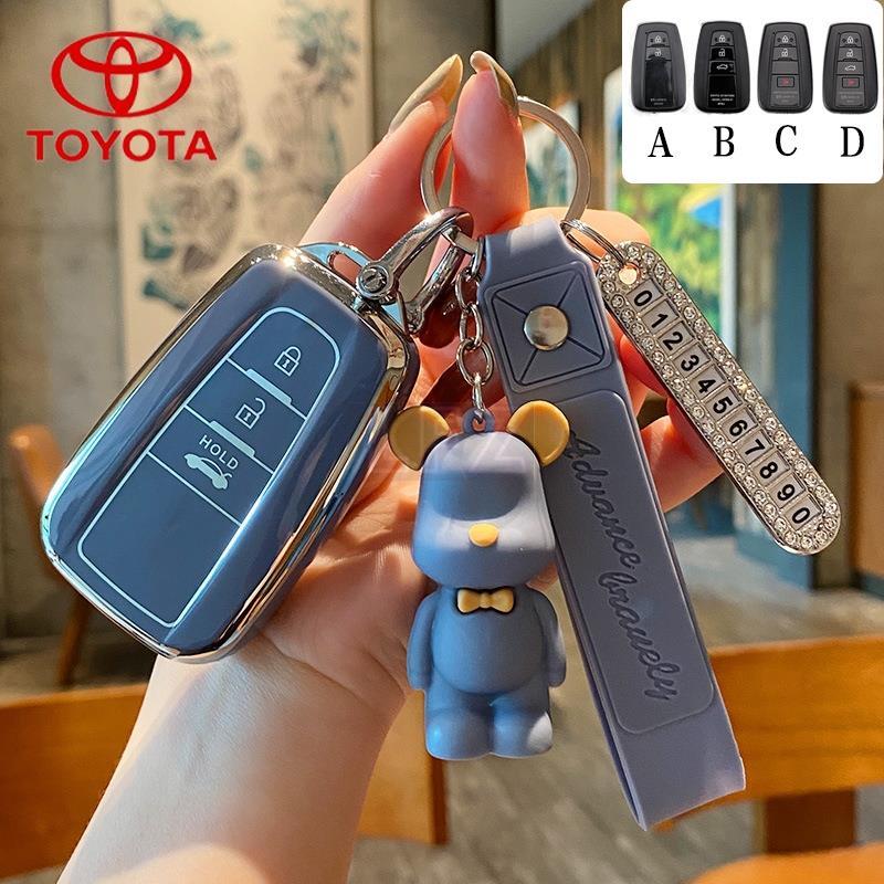 Tpu Xe Ô Tô Từ Xa Chìa Khóa Giá Đỡ Móc Khóa Bảo Vệ Cho Xe Toyota Camry / Rav4 / C-hr / Corolla / Pri