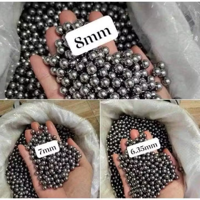 ( Combo 5kg) Bi sắt  7mm giá rẻ bi sắt ổ trục xe đạp size 6.35mm-7mm-8mm kkihcc