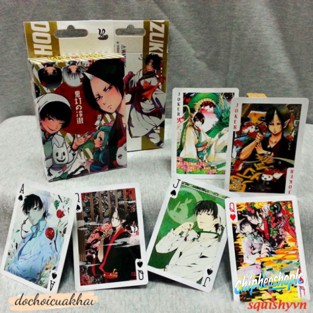 Bộ 52 lá Thẻ Bài poker Hozuki's Coolhead in ấn hình anime manga gồm 54 lá in ấn hình sự khác biệt (m