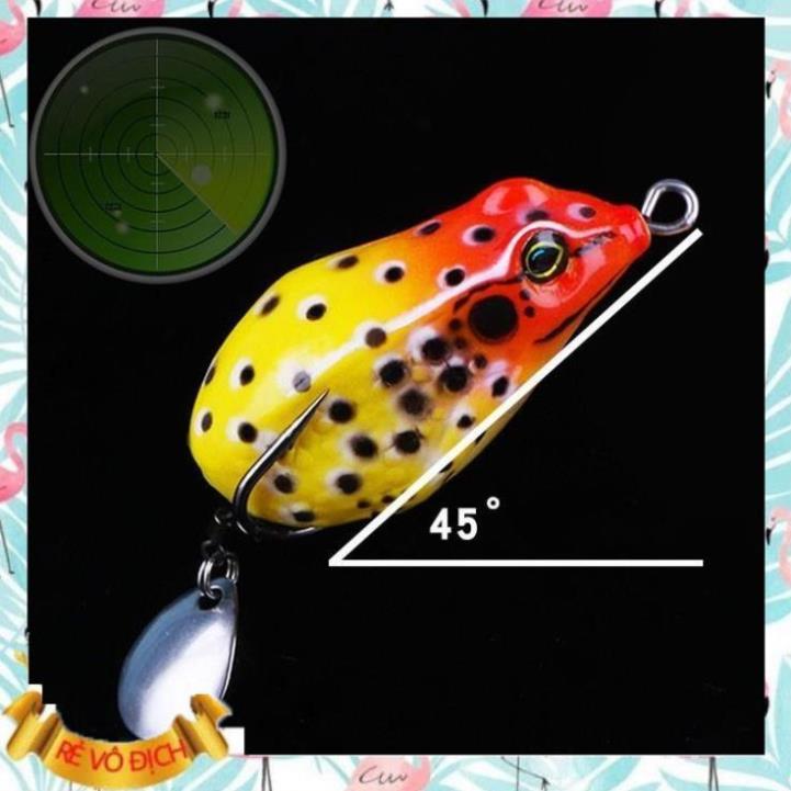 [HOT] Mồi câu lure đủ màu chất liệu cao su dẻo 5cm 10g có thìa tạo sóng siêu nhậy MOI-5 docauphuckha