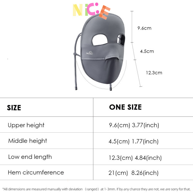 Mặt nạ chống nắng toàn mặt OHSUNNY thoáng khí bảo vệ chống tia cực tím UPF2000+