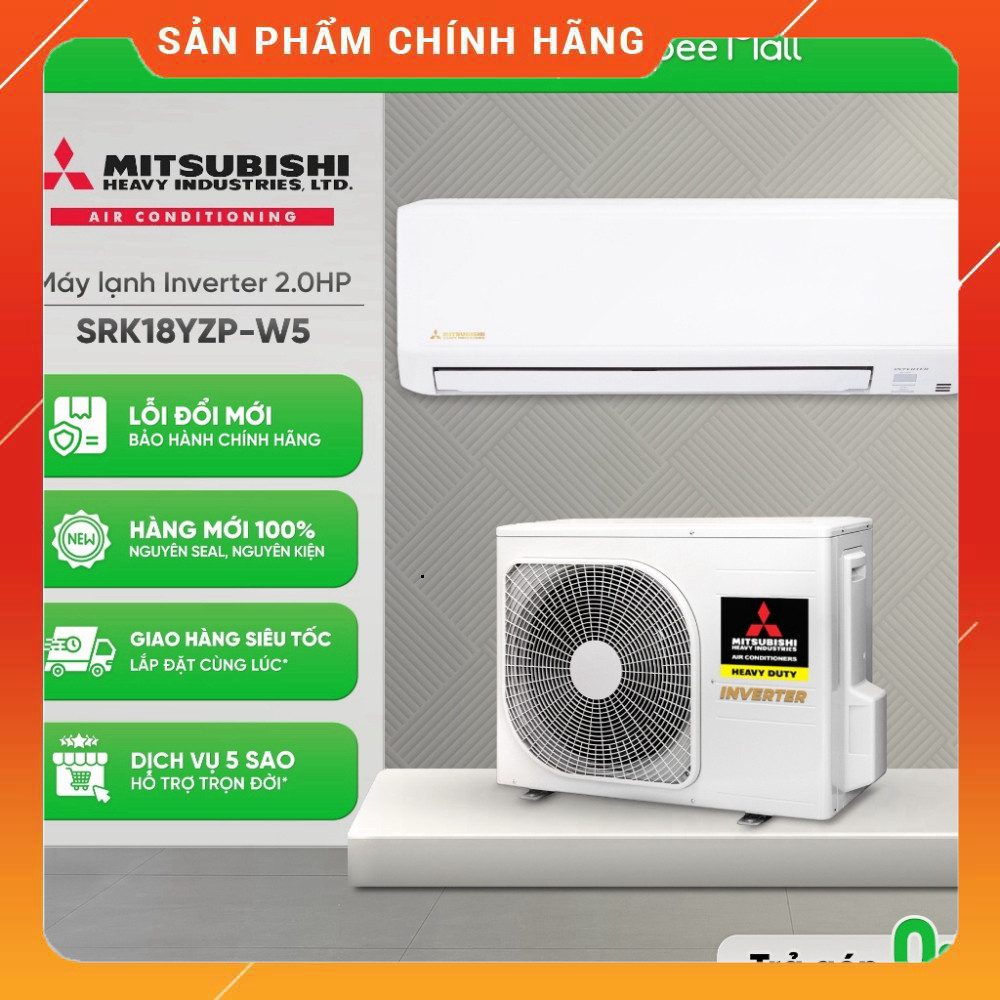 Sale SRK18YZP-W5 - Máy Lạnh / Điều Hòa Mitsubishi Heavy Inverter 2HP SRK/SRC18YZP-W5 [Toàn Quốc] .