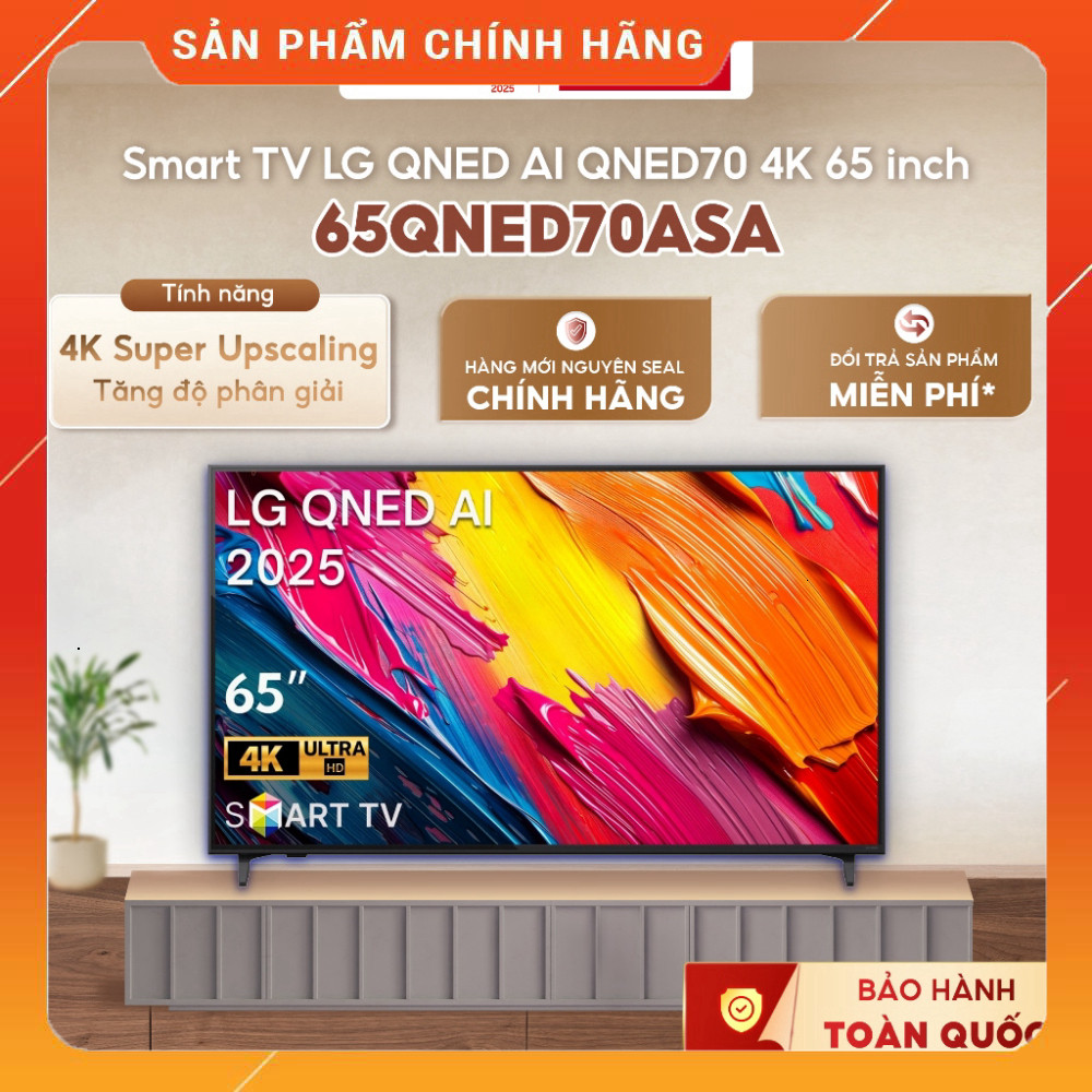 Sale Smart Tivi LG QNED AI 4K QNED70 65 Inch 65QNED70ASA [GIAO TOÀN QUỐC] .