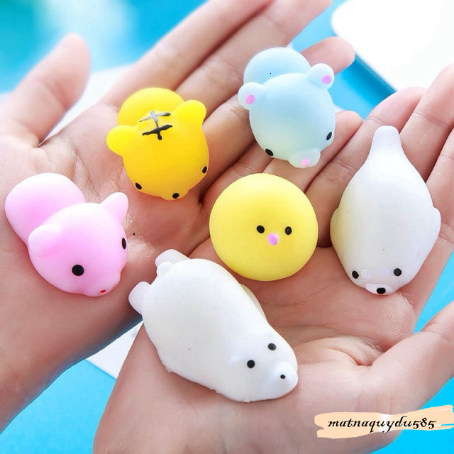 Con Dẻo Mềm Mochi Nhiều Hình Đáng Yêu - Con vật Mochi xả stress - Giy Diy