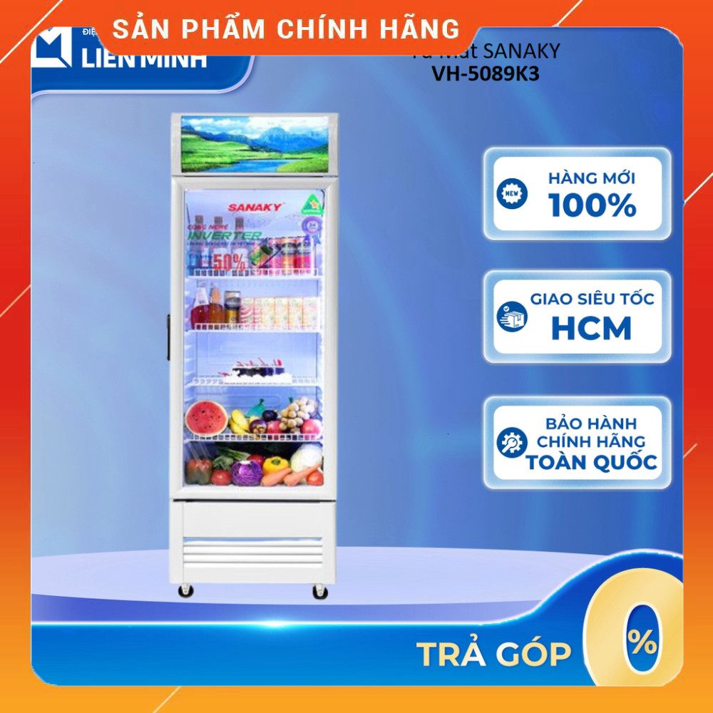 Sale VH-5089K3 - Tủ Mát Sanaky Inverter VH-5089K3 [SHIP 0Đ HCM] .