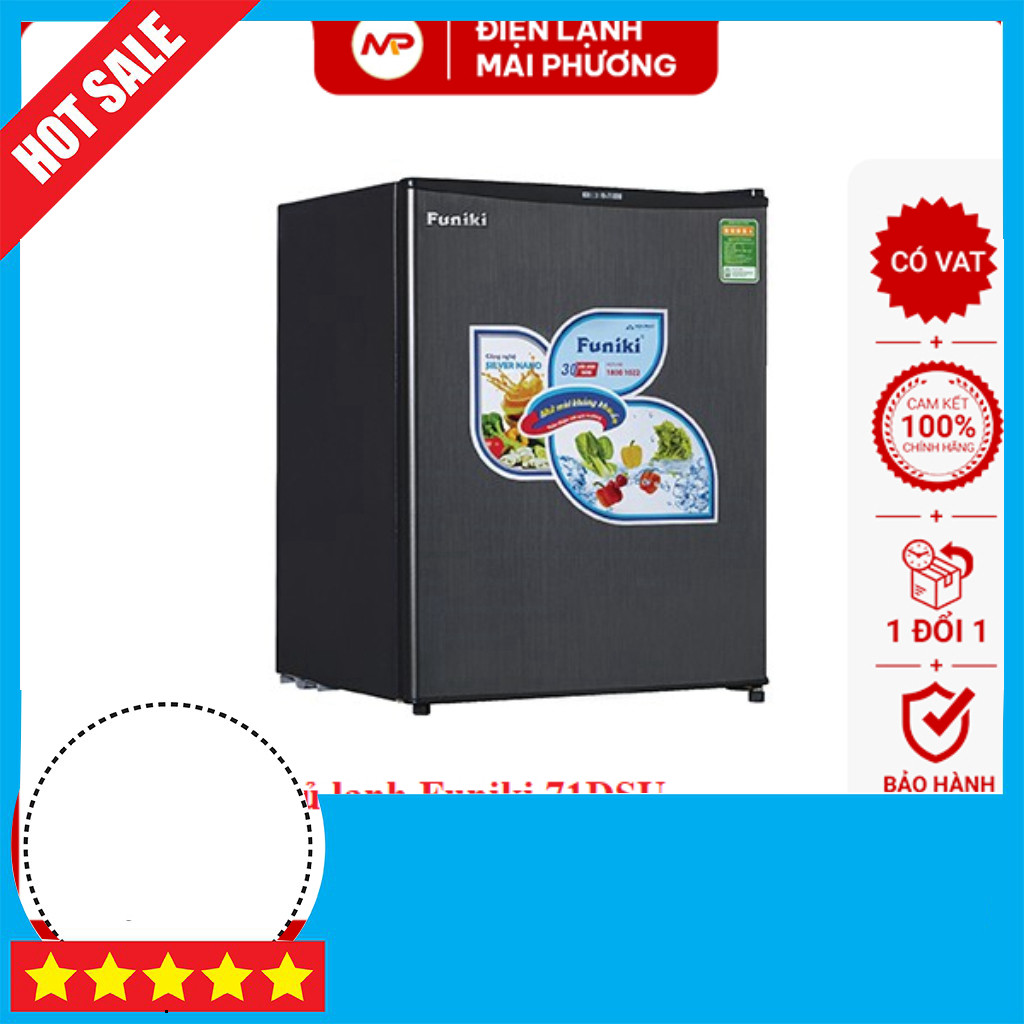 Sale [SHIP HỎA TỐC HN] Tủ lạnh mini Funiki 71DSU 71L – Tiết kiệm điện (Bảo hành 24 tháng) .