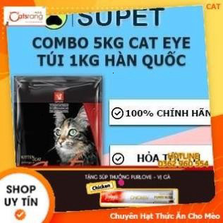 Combo Tiết Kiệm 5kg Cat Eye thức ăn hạt cho mèo hạt Cat's Eye | Cateye | Catseyes