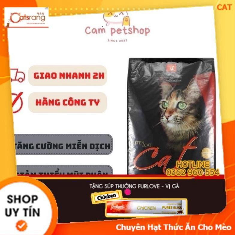 Thức Ăn Hạt Cat's Eye Bao Chiết 5kg Cho Mèo | Cat Eye 5kg | Hạt Khô Cateye Túi 5kg