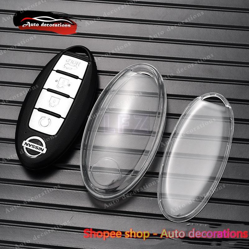 Vỏ chìa khóa trong suốt Vỏ chìa khóa TPU cho Nissan Kicks Sentra Versa Frontier juke navara Serena C