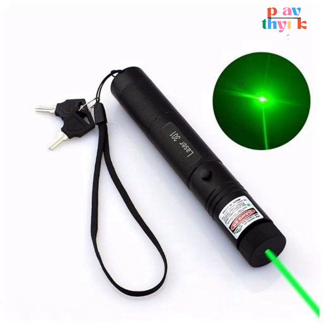 Đèn Pin Laser 303, Đèn Pin laser siêu sáng , Đèn pin laze Tia xanh lá, Tia xanh siêu sáng