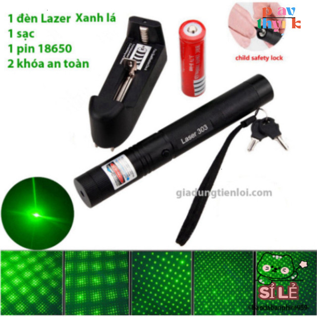 ```Đèn pin laser 303 - Đèn laze chiếu xa lý tưởng cho các hoạt động ngoài trời, tầm chiếu xa hàng km