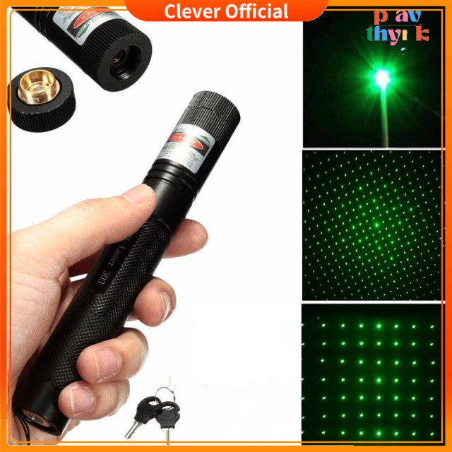 Đèn Pin Laser 303 Siêu sáng Siêu mạnh chiếu xa hàng kilomet. Đèn Laze - ( Tia xanh – Tia đỏ )