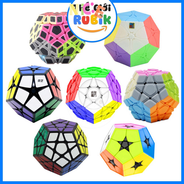 Bộ Sưu Tập Rubik Megaminx 12 Mặt Mới Yj Qiyi Yuxin + Tặng Phụ Kiện Rubic 2x2 Nam Châm