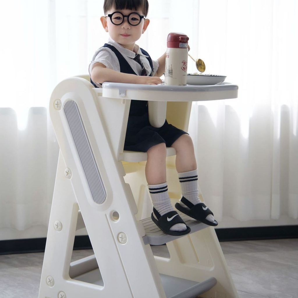 Baby and children's dining chair, foldable growth chair, home use baby high chair for eating, footre