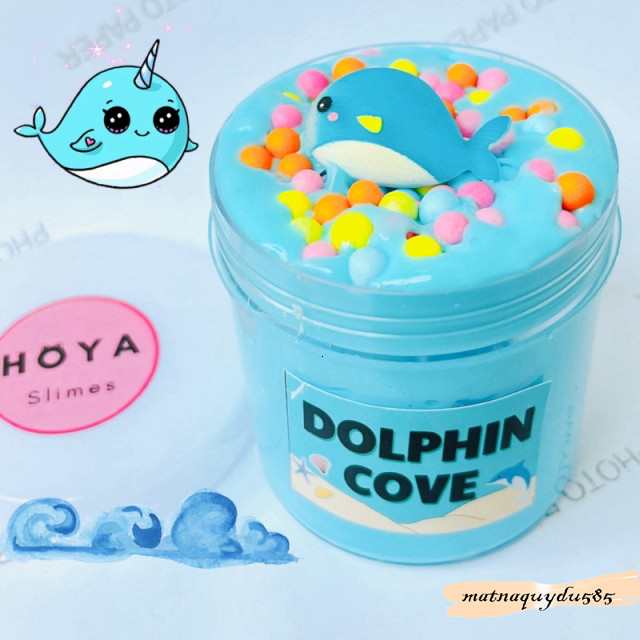 Cá Heo Slime Pastel Xốp Nhiều Màu, Đồ Chơi Chất Nhờn, Charm Kikiwaka