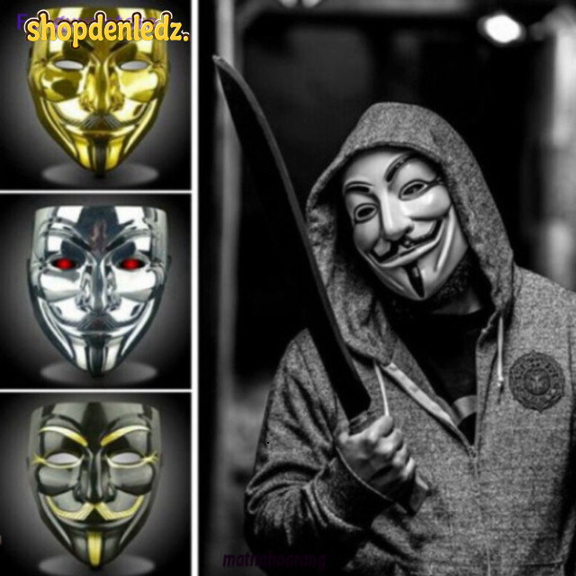 Fawkes Hacker Mặt Nạ Halloween Hacker Hóa Trang Nam Nữ