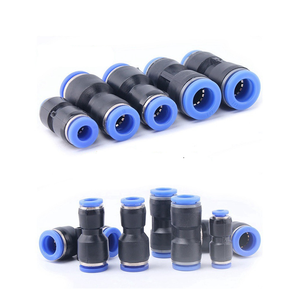 10 cái Cút nối nhanh chuyển đổi PG-G6/PG8/ PG10/ PG12 -nối lệch nhựa cho ống pu pa pe dùng nước và k
