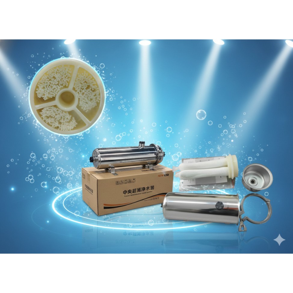 Bộ Lọc UF 1000L 2000L 3000L Công Nghệ Châu Âu - Màng UF Lõi Sợi PVDF Siêu Dai Bền, Loại Bỏ Tạp Chất,