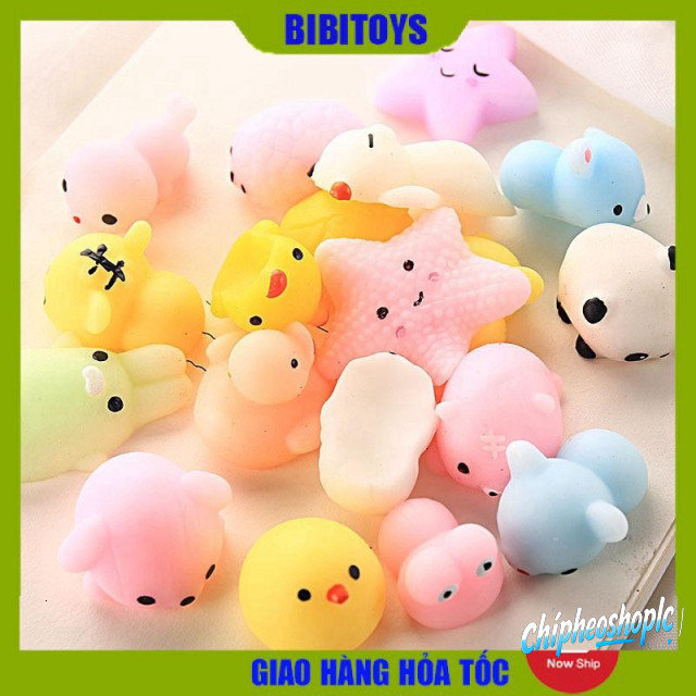 Thú Mochi Xả Stress Combo 5/10 Con Đồ Chơi Thú Mochi Squishy