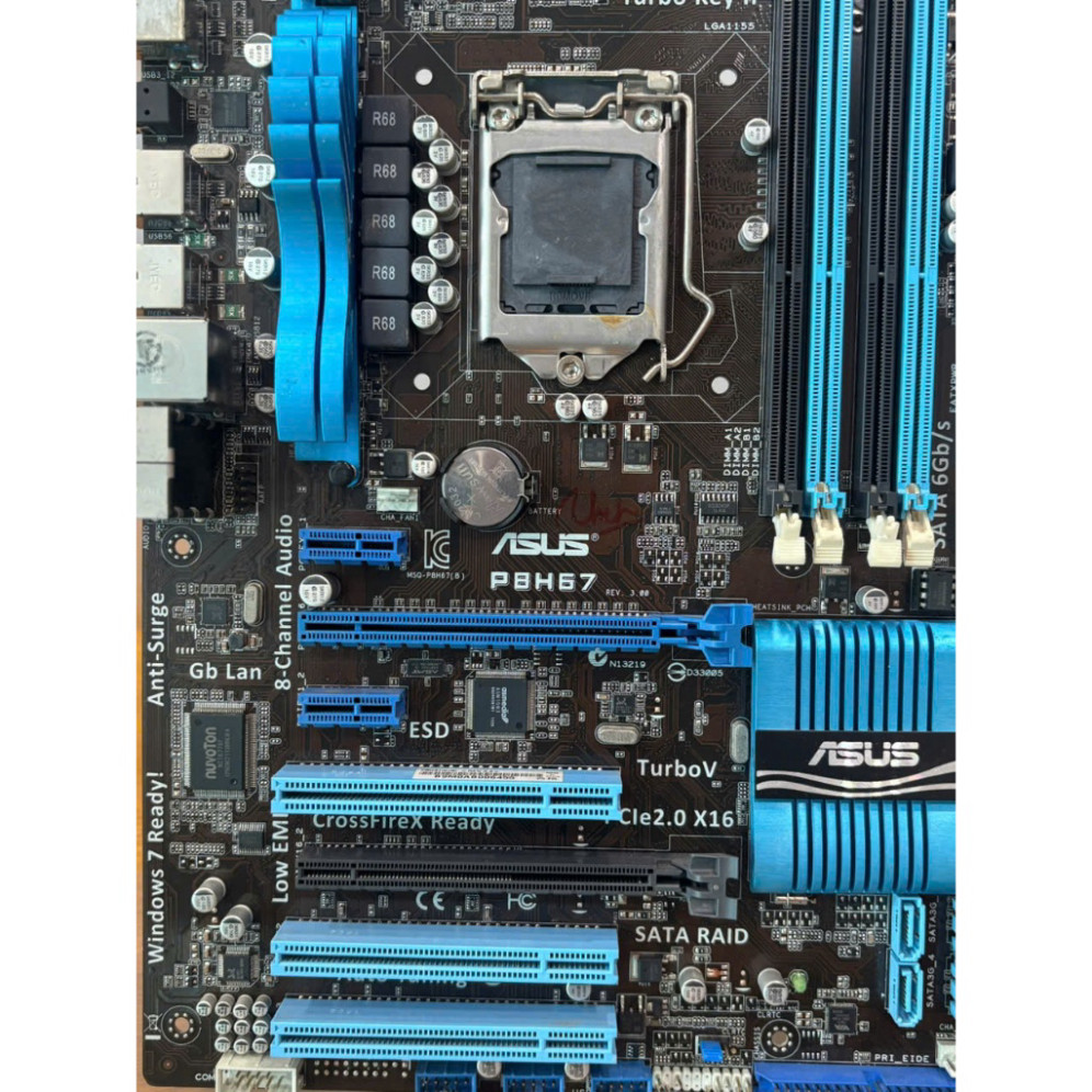 [ Bán Nhanh] MAIN ASUS P8H67 4 KHE RAM KÈM FE