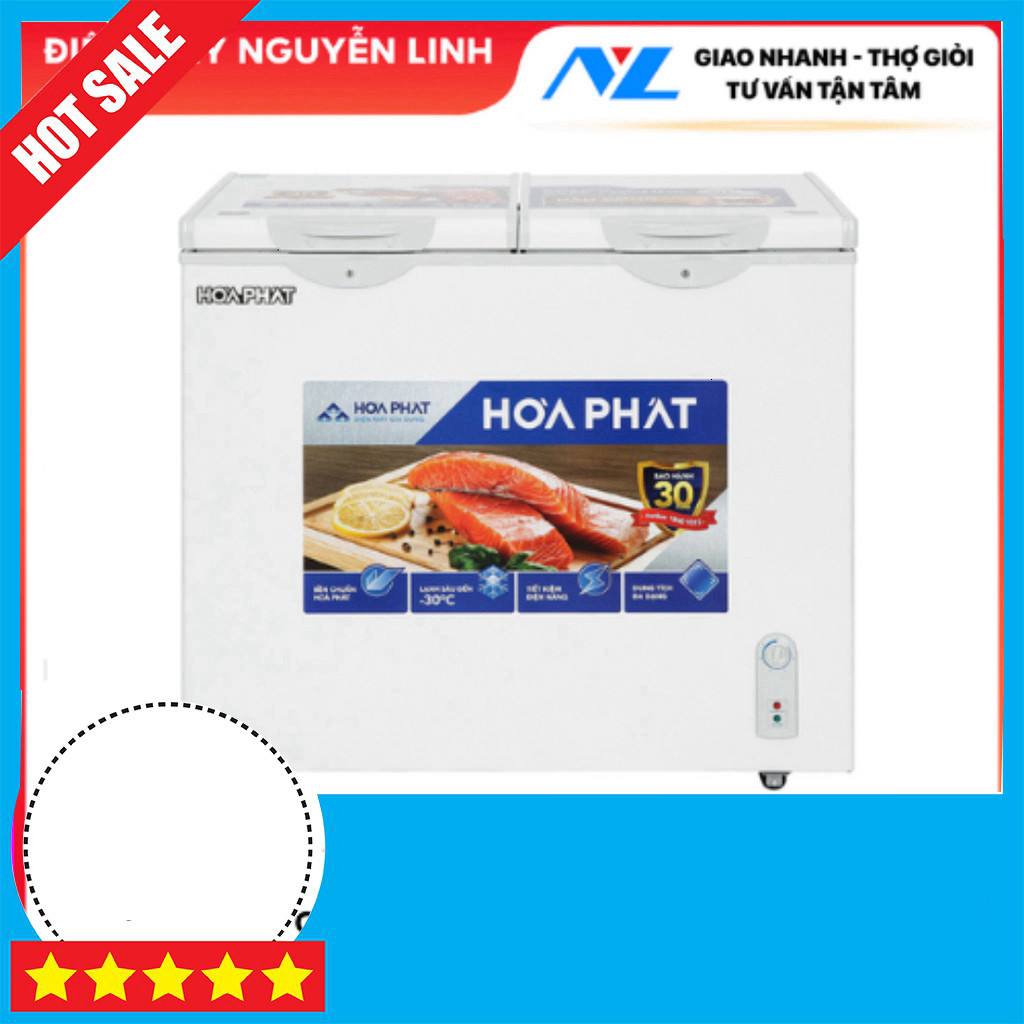 Khuyến mãi Tủ đông Hòa Phát HPF-BD6205 205 lít, bảo hành chính hãng, giao miễn phí Miễn phí lắp đặt