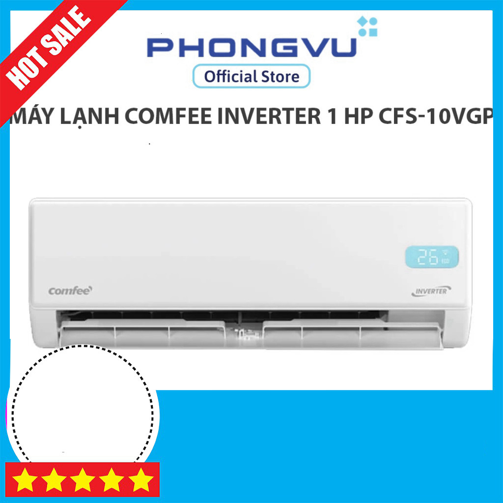 Khuyến mãi Máy Lạnh Comfee Inverter 1HP CFS-10VGP Sấy Nóng Lạnh Nhanh, Tiết Kiệm Điện Giá Rẻ Miễn ph
