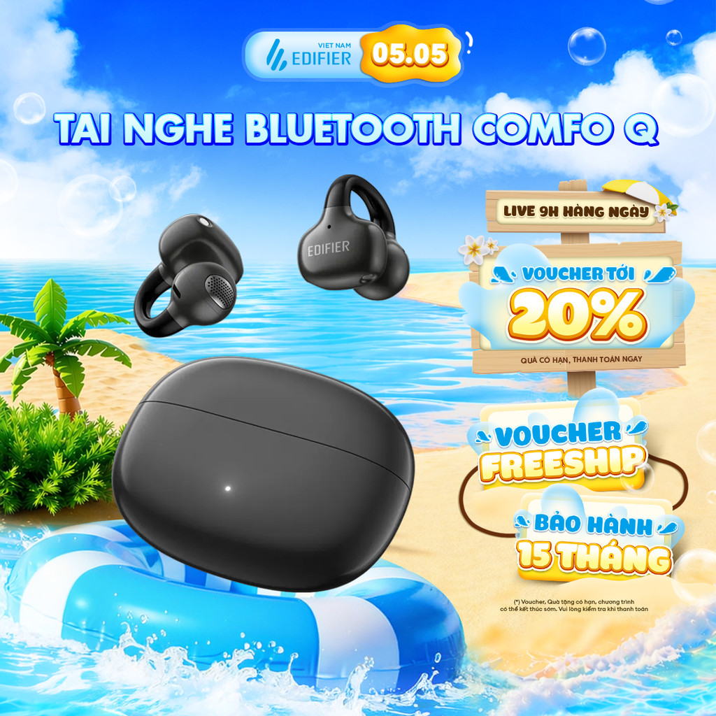 Tai Nghe Bluetooth Nhét Tai EDIFIER COMFO Q | Sử Dụng Đến 32H | Bluetooth 5.4 | Edifier ConneX App | Bảo Hành 15 Tháng