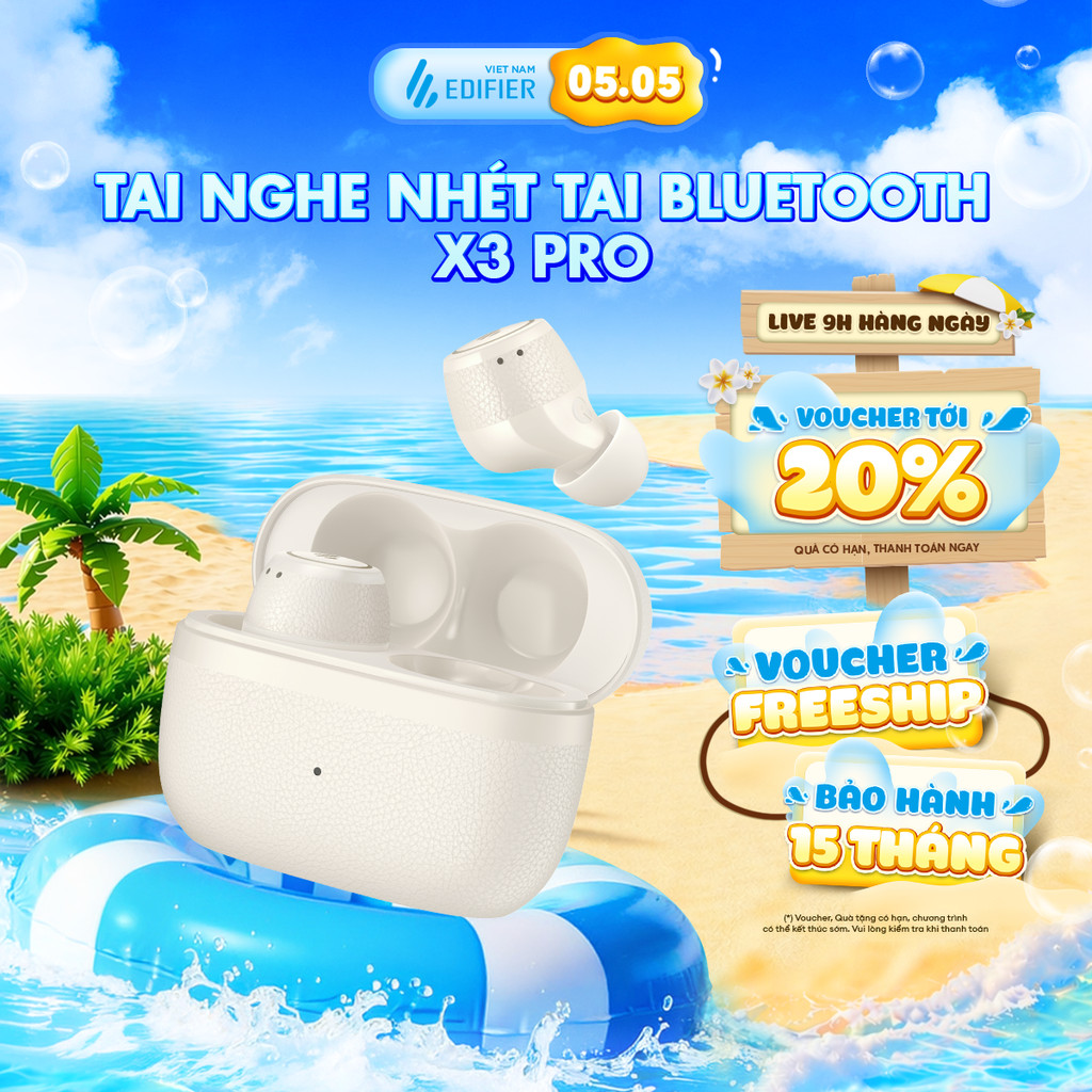 Tai Nghe Bluetooth Nhét Tai EDIFIER X3 LITE/X3 PRO | Khử Tiếng Ồn Môi Trường | Sử Dụng Đến 24H | Bảo Hành 15 Tháng