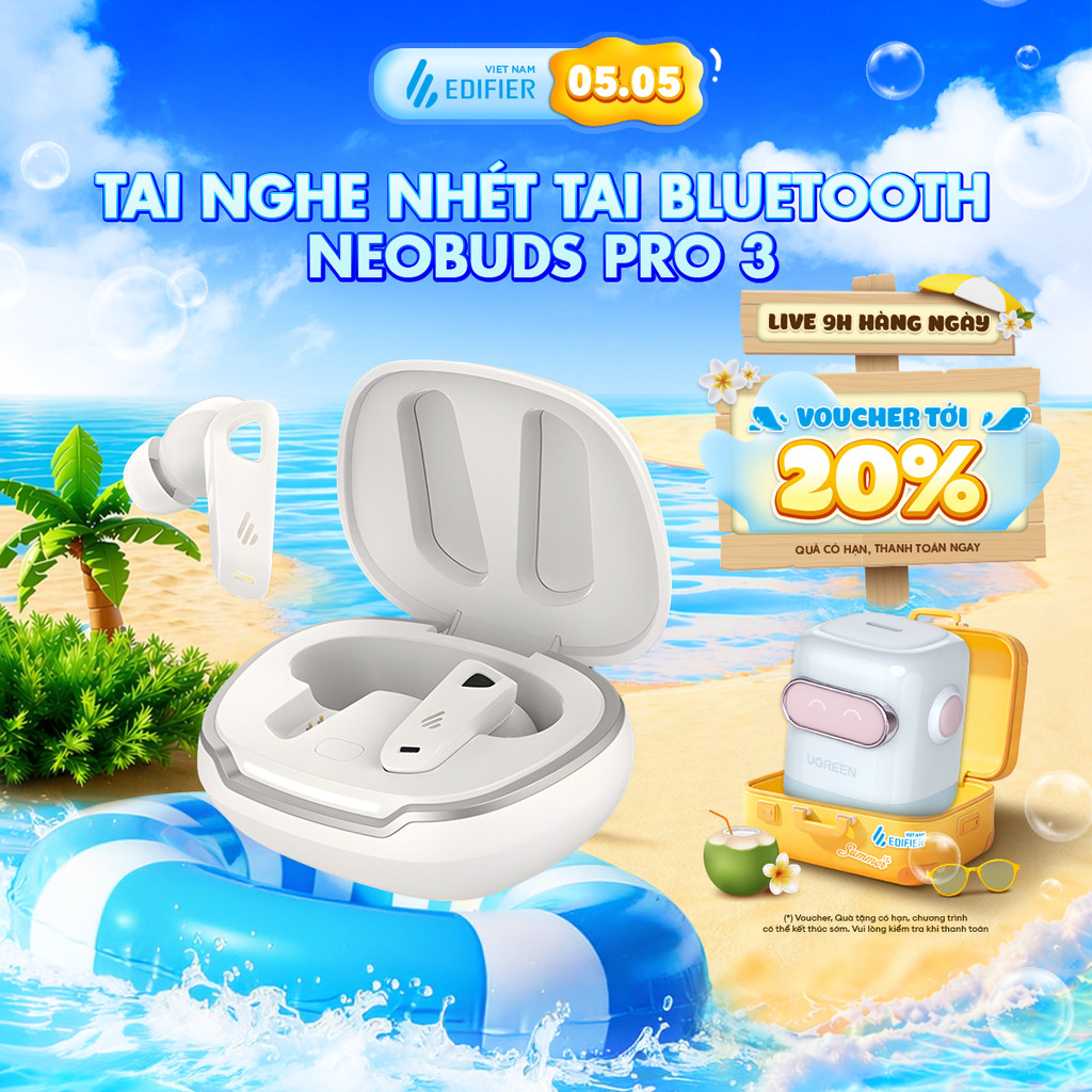 Tai Nghe Bluetooth EDIFIER NEOBUDS PRO 3/NEOBUDS SERIES | Chống Ồn Chủ Động | Sử Dụng Đến 36H | Bảo Hành 15 Tháng