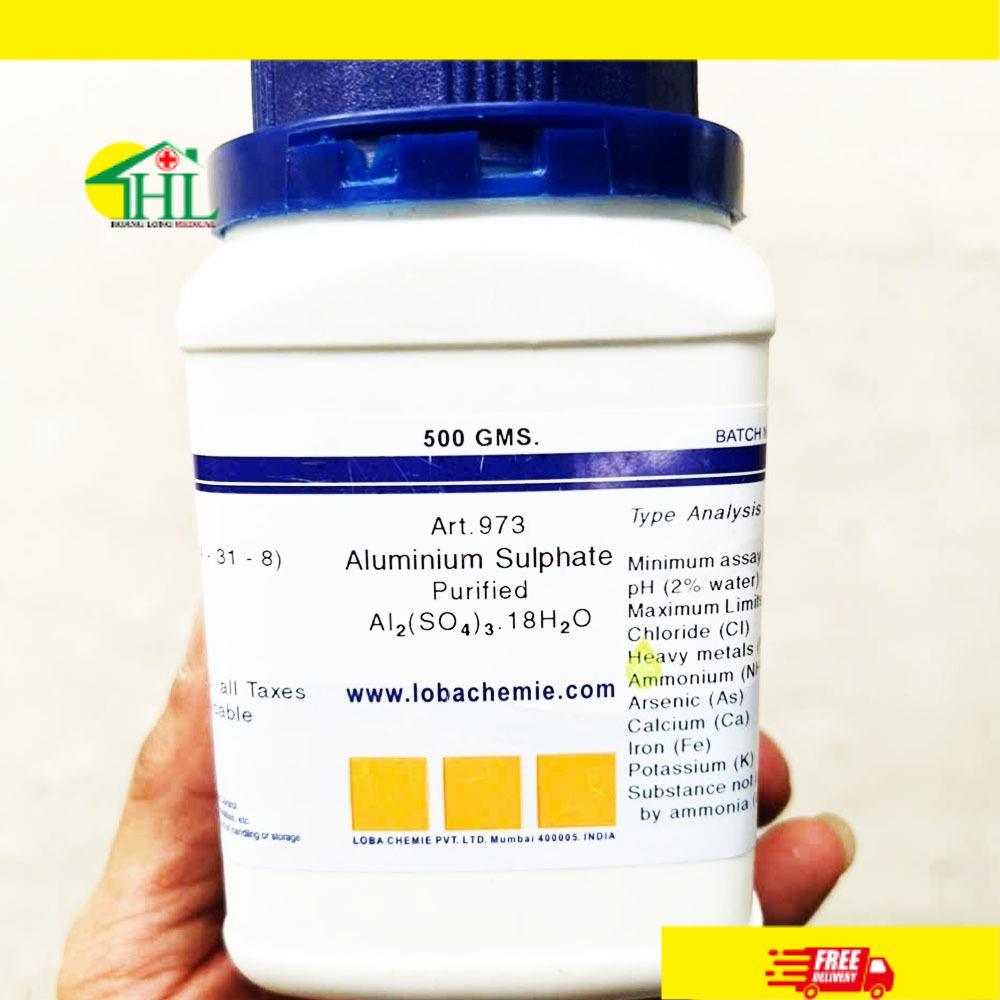 Hóa chất :Aluminium Sulphate Purified Phèn đơn Al2(SO4)3 · 18H2O 500g T.Quốc