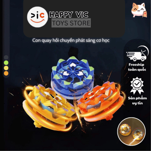 Con quay Nado phát sáng đánh lửa, spinner vô cực gyroscope đồ chơi xoay cho trẻ em