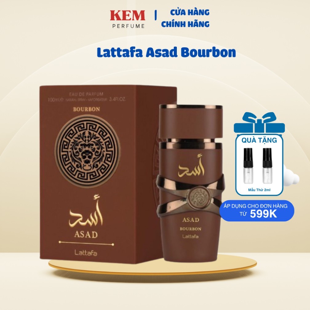 10ML Lattafa Asad Bourbon | Nước Hoa Nam | KemPerfume