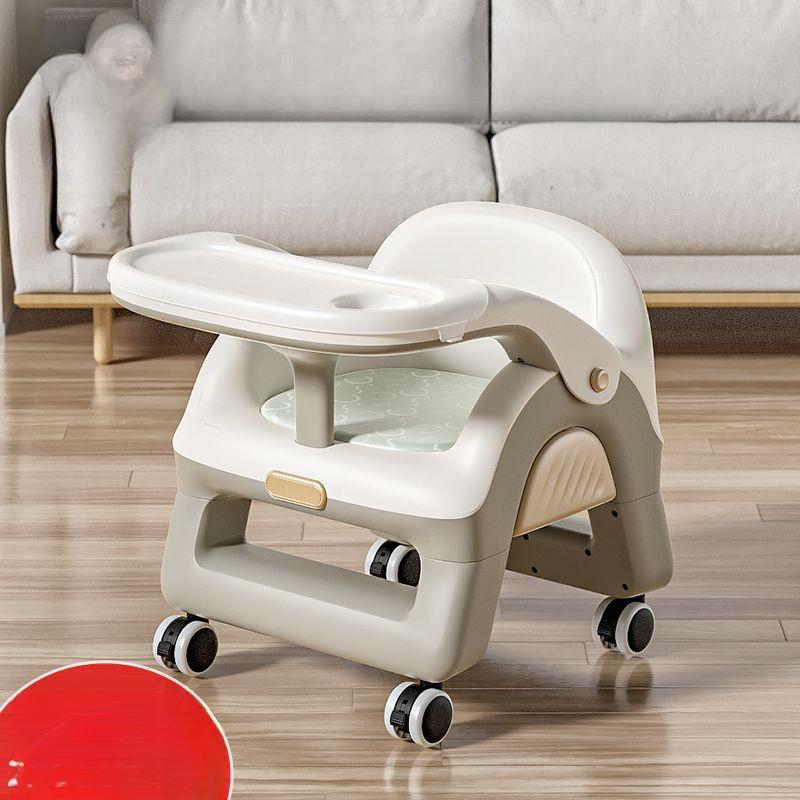 Baby multifunctional dining table chair, infant home-use plastic chair with backrest, stool, baby ch