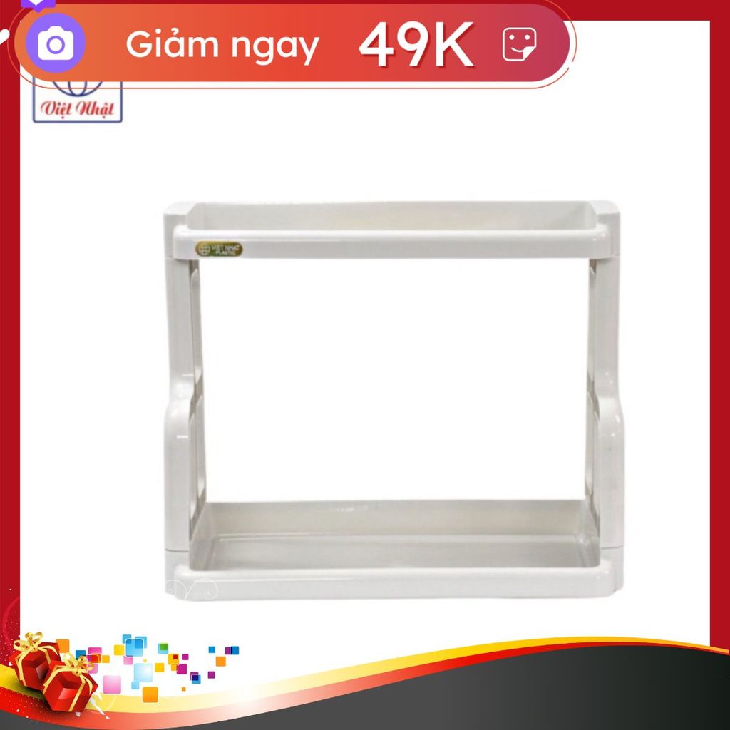 nhựa việt nhật dầy dặn Kệ bếp, kệ gia vị 2 tầng, cao cấp 5566 5566 hàng loại 1 bán chạy