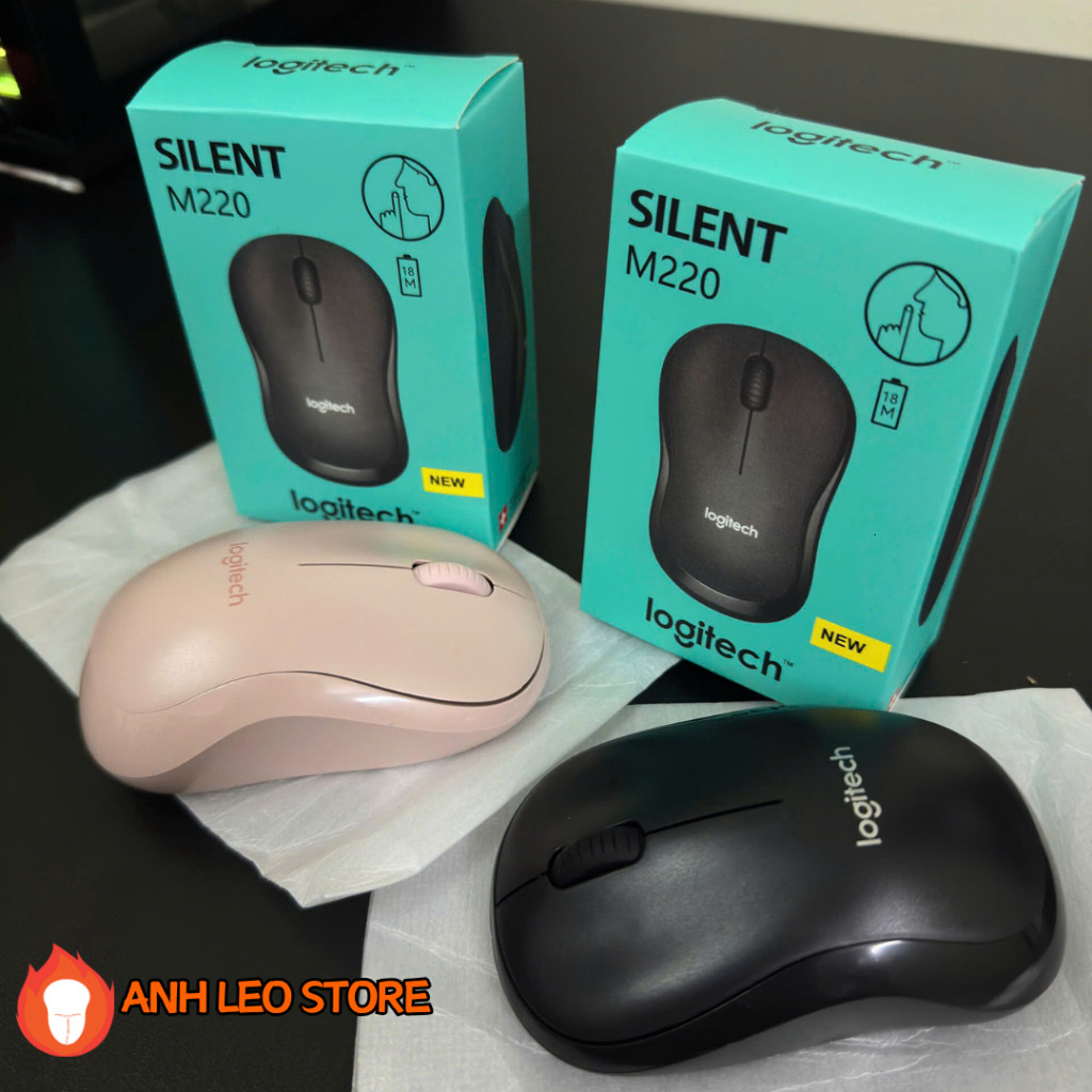 Chuột Không Dây Logitech M220 Silent Bluetooth, Văn Phòng Giảm Tiếng Ồn, Tặng Pin USB | BigBuy360 - bigbuy360.vn