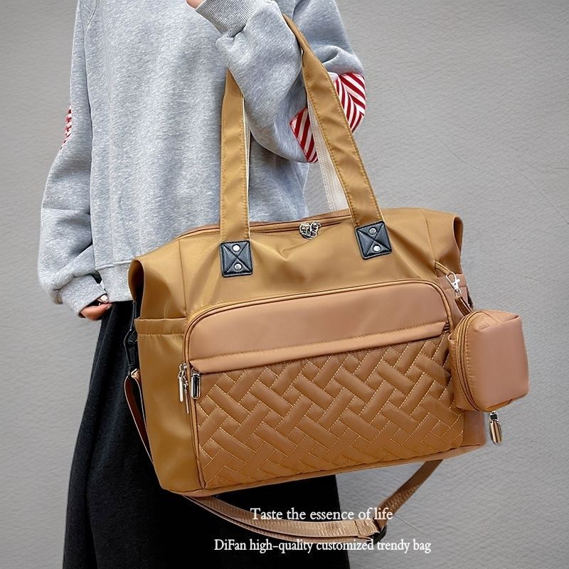 DIFAN Original short-trip travel bag for women, shoulder handbag, storage bag, luggage bag, mommy ba