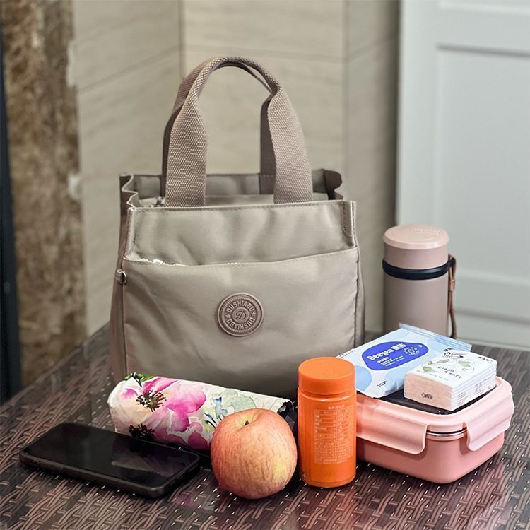 2026New style work commute tote bag, lunch box bag, small handbag, canvas bag, mommy bag, lunch bag