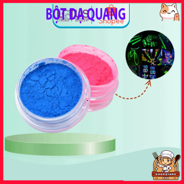 Bột dạ quang phát sáng cực mạnh nhiều màu sắc - LOTUS CRAFT SHOP