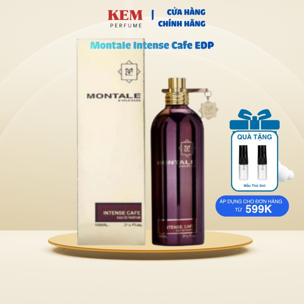 Nước Hoa Unisex Montale Intense Café EDP 100ml – Hương Cà Phê & Hoa Hồng Ngọt Ngào Quyến Rũ -kemperfumehcm