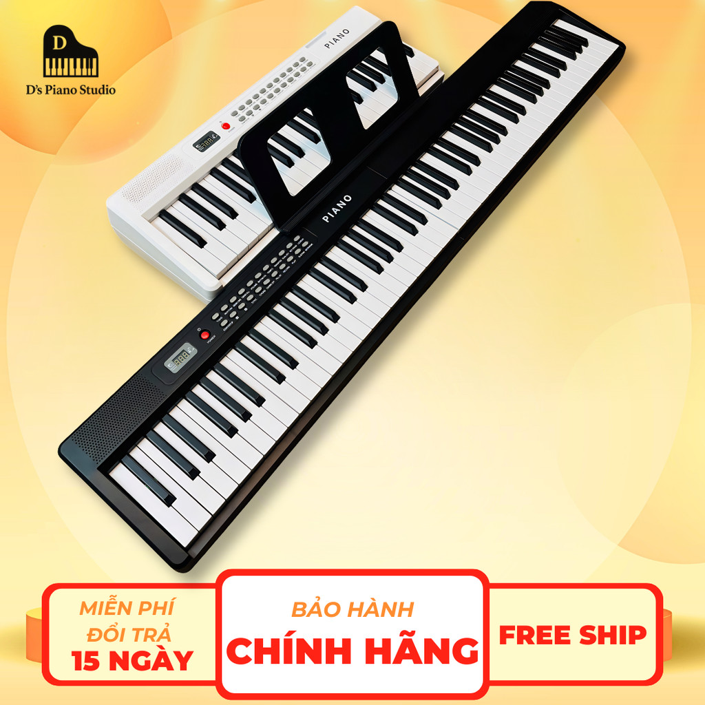 Đàn Piano Điện Gấp Gọn 88 Phím Lực Bản 2026 - Tặng Khóa Học Piano Online - D's Piano Studio