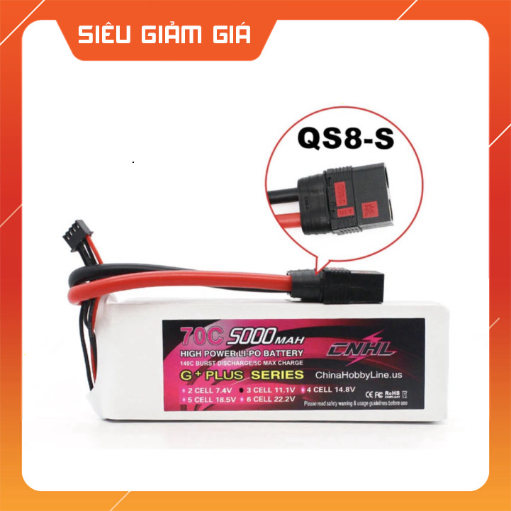 [hcm] Pin lipo Cnhl 3s 5000 mAH 70c 11.1v cho đồ chơi điều khiển rc