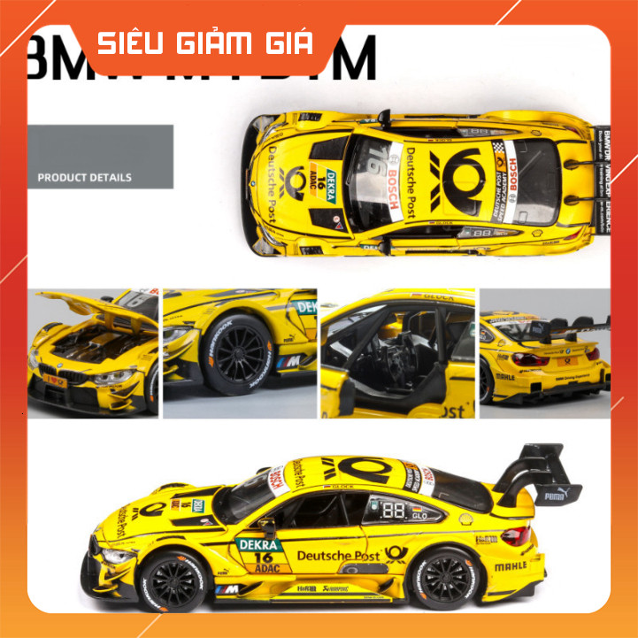 [hcm] [hcm] mô hình siêu xe bmw m4 hợp kim và có led kèm âm thanh