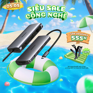 Bộ chuyển đổi đa năng ugreen cm121 cm212 cm417 cho các thiết bị hỗ trợ usb type c - bảo hành 18 tháng 1 đổi 1 50538