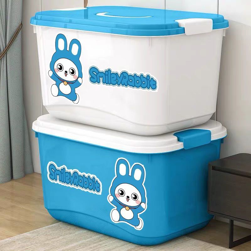 Extra-large storage box for home use, for organizing clothes, miscellaneous items, baby toys, plasti